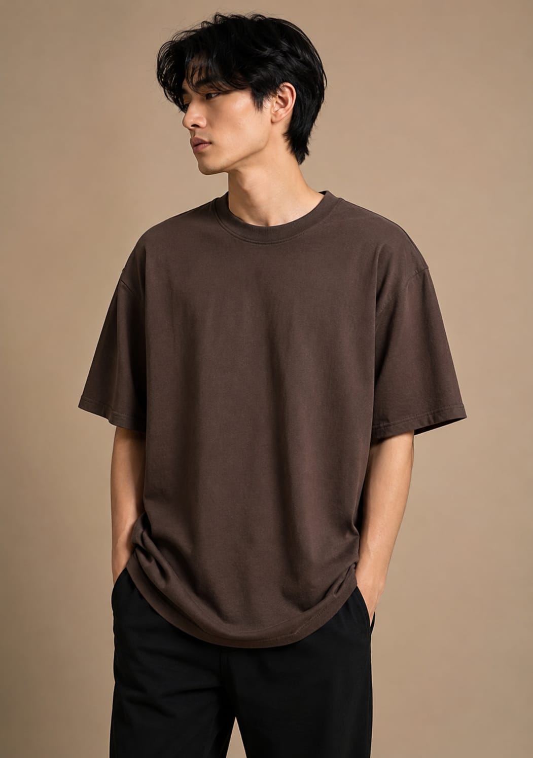 Urban Brown Oversized T-Shirt