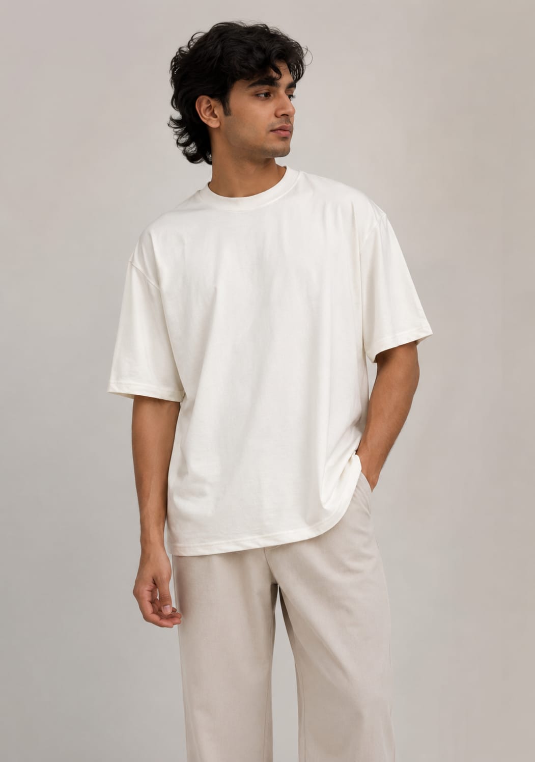 Off White Oversized T-Shirt