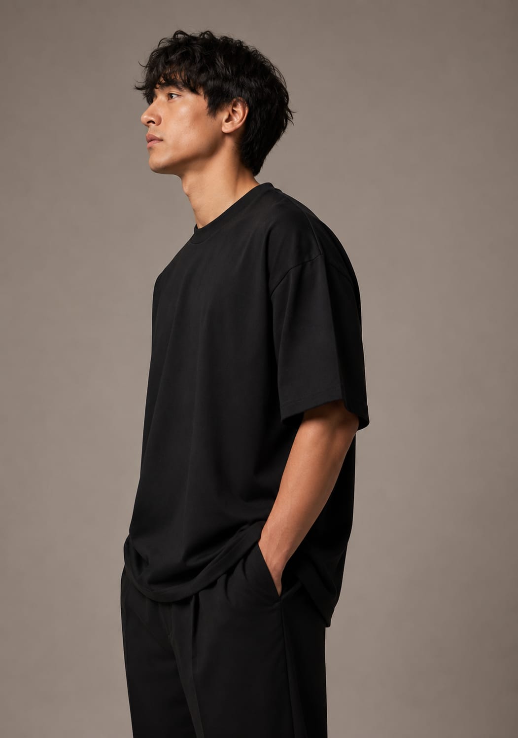 Jet Black Oversized T-Shirt
