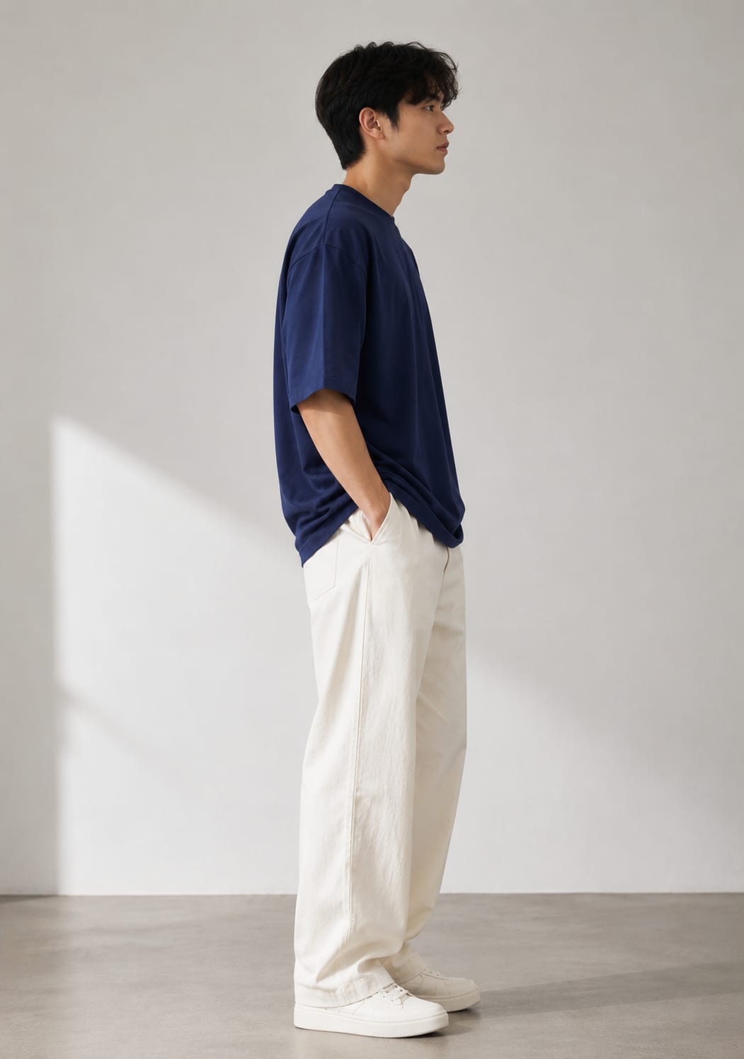 Deep Navy Oversized T-Shirt