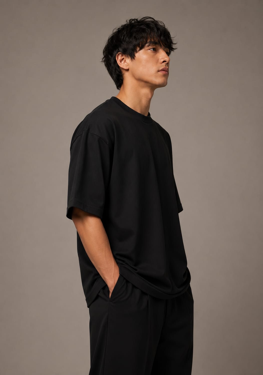 Jet Black Oversized T-Shirt