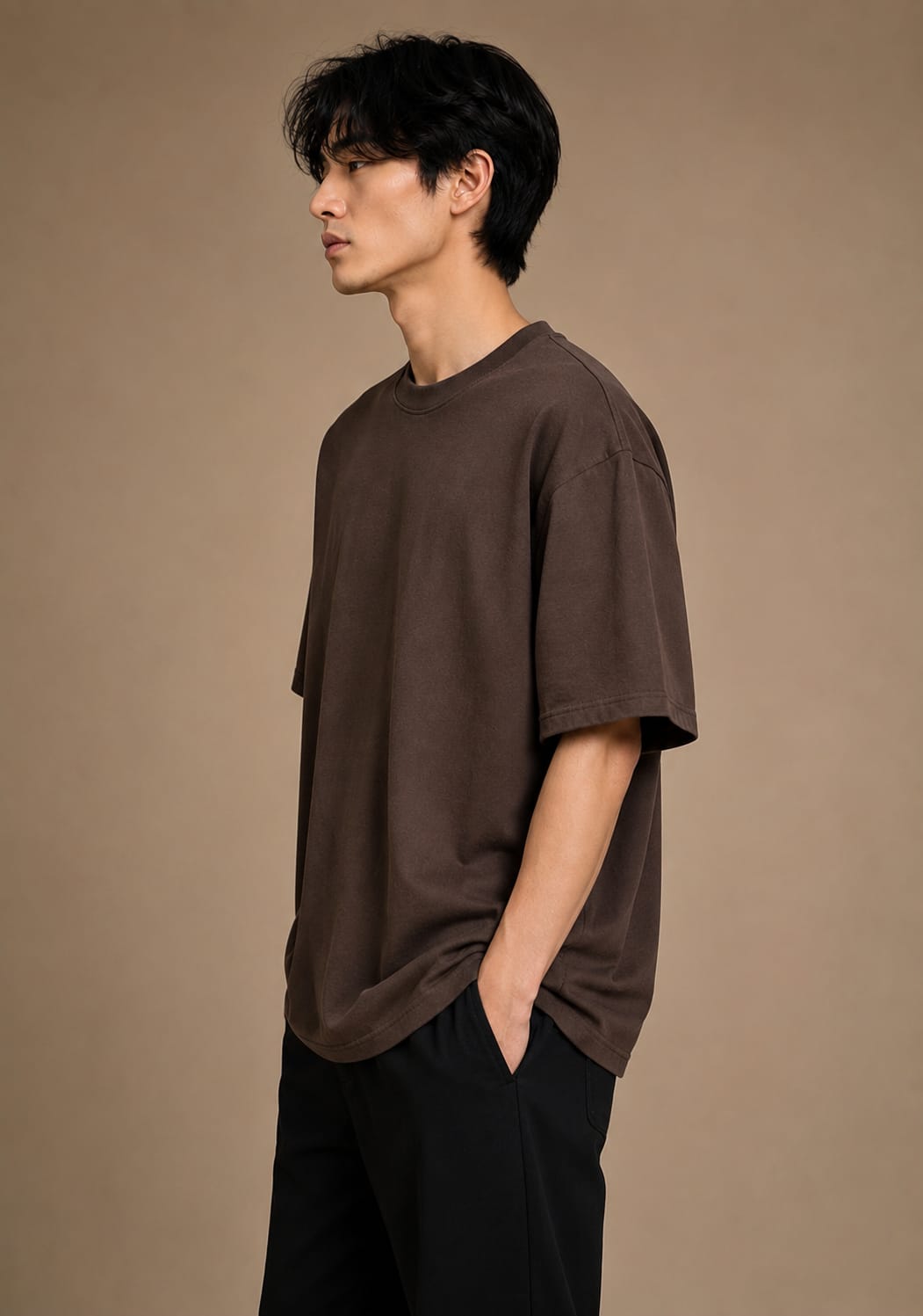 Urban Brown Oversized T-Shirt
