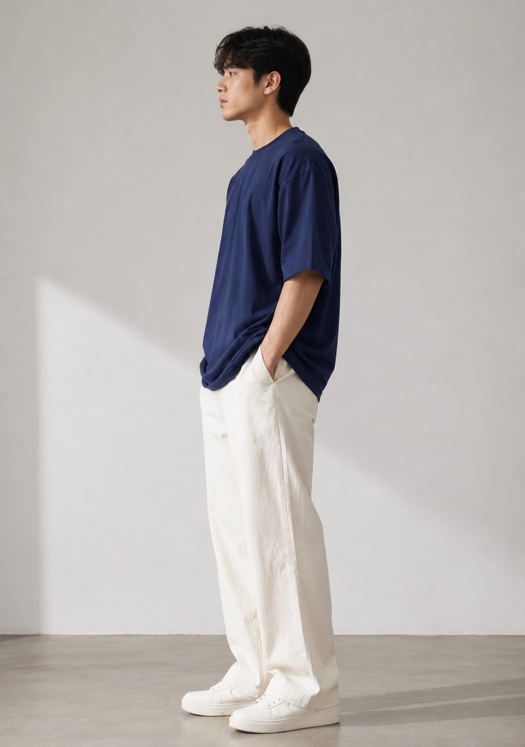 Deep Navy Oversized T-Shirt
