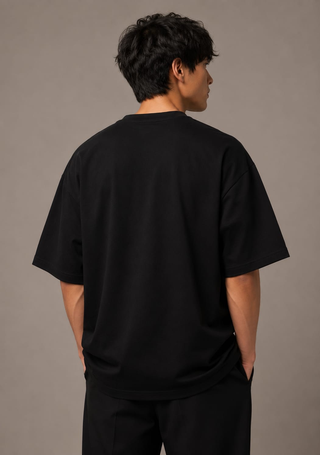 Jet Black Oversized T-Shirt