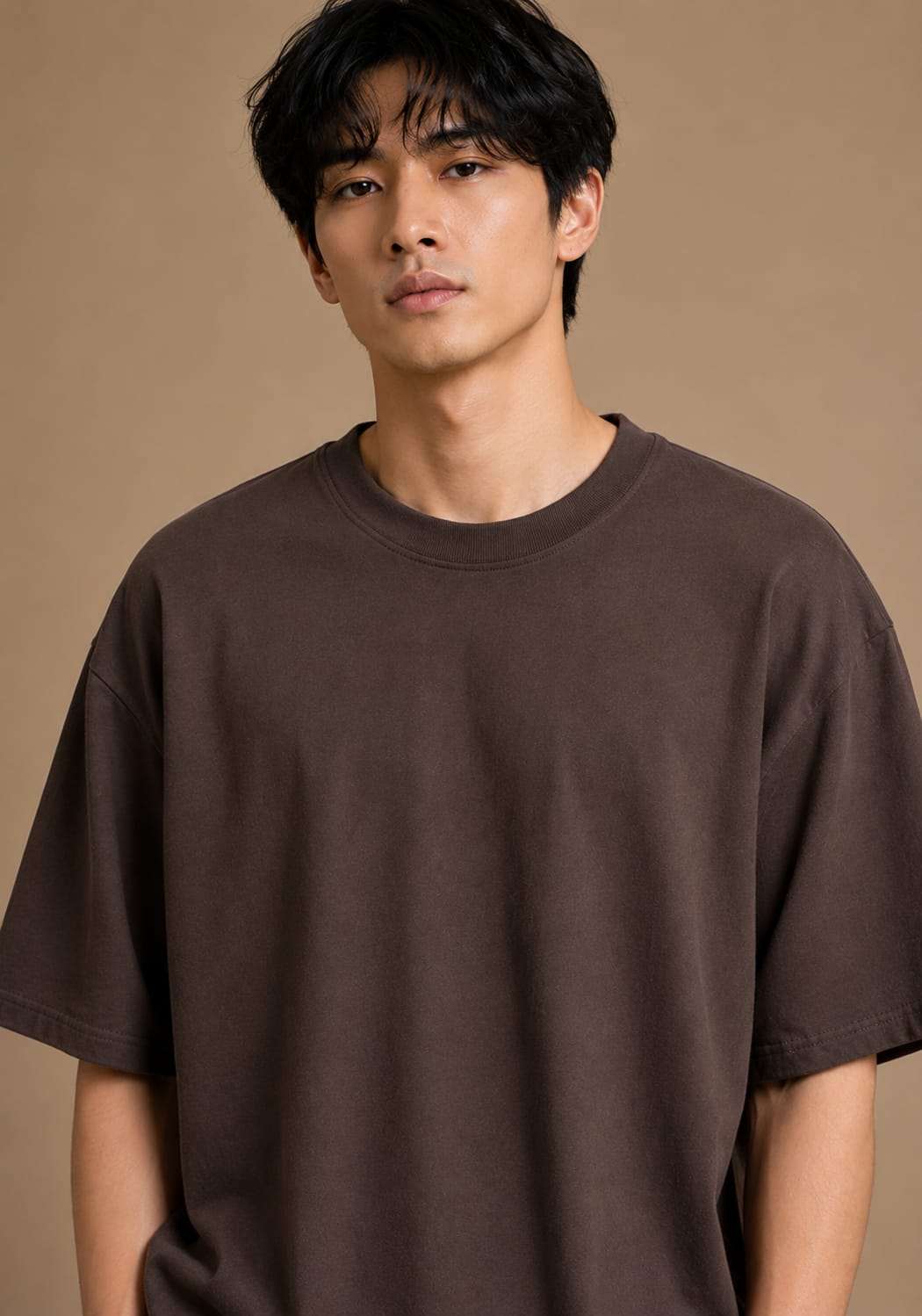 Urban Brown Oversized T-Shirt