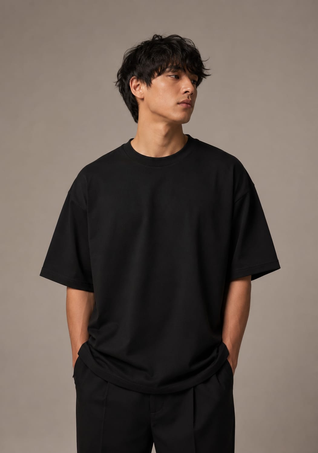 Jet Black Oversized T-Shirt