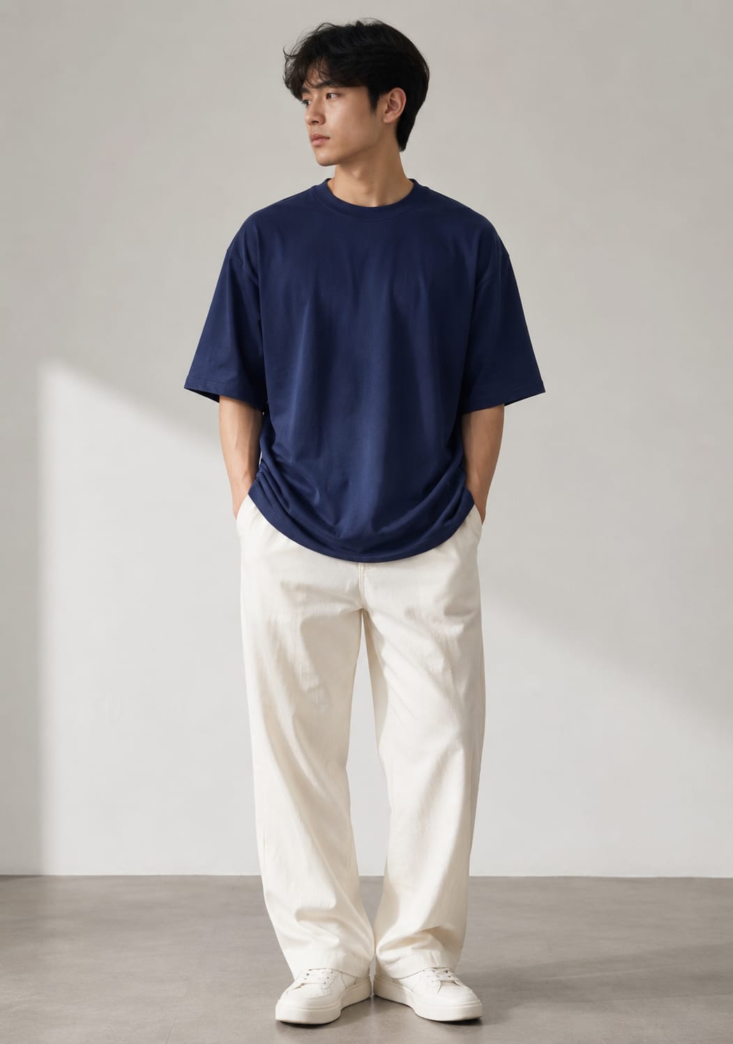 Deep Navy Oversized T-Shirt